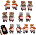 Calcomanías Anti-Colisión de Silicón Súper Suave - Stickers 3D de Animales Barrigones para Puertas, Ventanas y Decoración del Hogar (Shiba Inu, - imagen 1