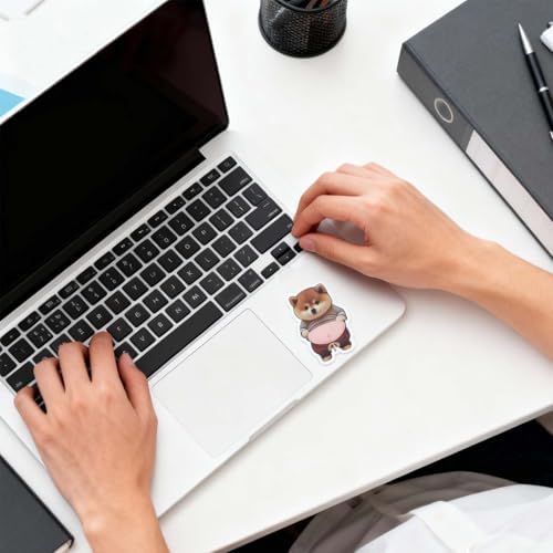 Calcomanías Anti-Colisión de Silicón Súper Suave - Stickers 3D de Animales Barrigones para Puertas, Ventanas y Decoración del Hogar (Shiba Inu, - imagen 7