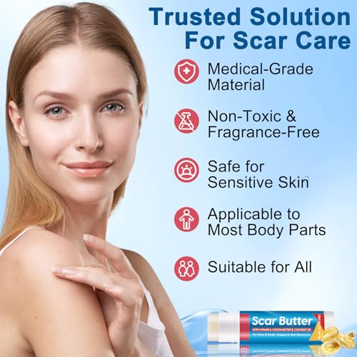 Stick para Cicatrices Scar Butter, Crema con Vitamina E y Manteca de Cacao para Cicatrices, Hidratación Profunda, Ligero y No Graso | 20g - imagen 2