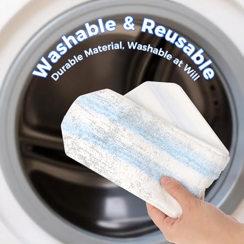Repuestos de Mop Wlich Compatibles con el Sistema de Mop Plano O-Cedar H2prO, Paquete de 4 Almohadillas de Microfibra | Lavables a Máquina y - imagen 5