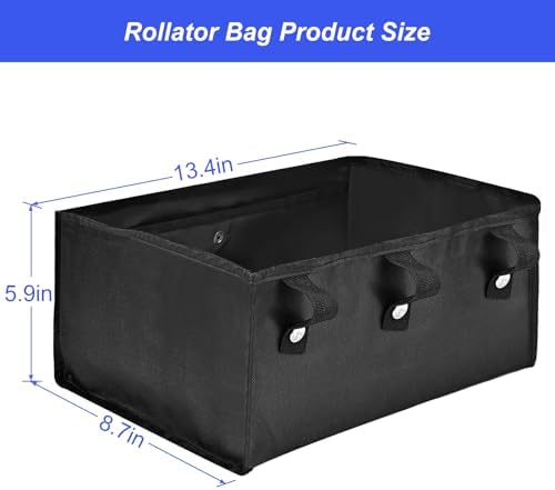 Bolsa Bgxizin para Andador Bajo el Asiento, Accesorios con 4 Bolsillos Internos para Andadores, Almacenamiento para iPad, Libros y Esenciales - imagen 4