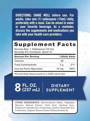 Gotas de Hierro Líquido Nature's Truth 18mg | Suplemento Mineral Esencial | Vegano, No Transgénico, Sin Gluten - imagen 2