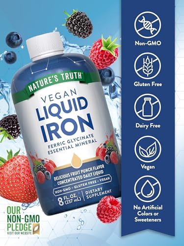 Gotas de Hierro Líquido Nature's Truth 18mg | Suplemento Mineral Esencial | Vegano, No Transgénico, Sin Gluten - imagen 3