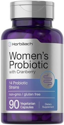 Horbäach Probiótico para Mujeres con Arándano | 90 Cápsulas Vegetarianas | Suplemento Dietético con 14 Cepas Probióticas | Libre de OGM y Gluten - imagen 1