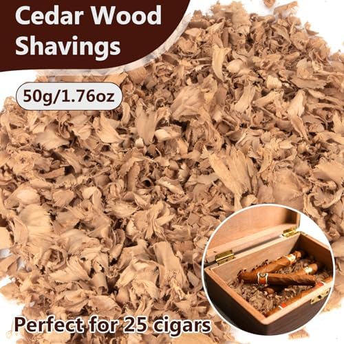 Virutas de Madera de Cedro Español RAINFLOW - Virutas de Cedro para Humidores de Cigarros, Accesorios para Almacenamiento de Cigarros (1.75oz) - imagen 3