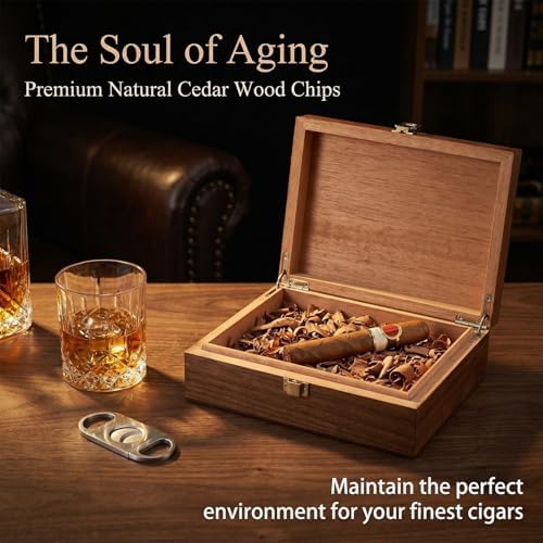 Virutas de Madera de Cedro Español RAINFLOW - Virutas de Cedro para Humidores de Cigarros, Accesorios para Almacenamiento de Cigarros (1.75oz) - imagen 4