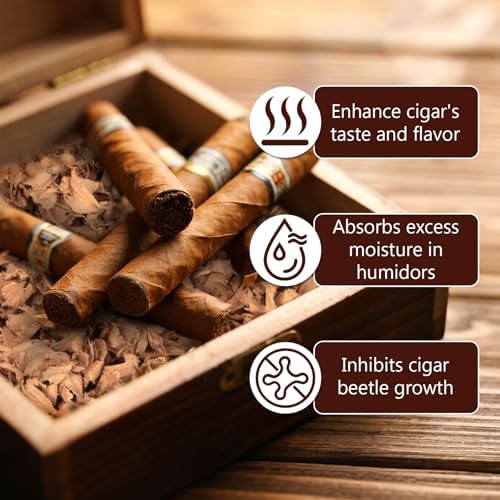 Virutas de Madera de Cedro Español RAINFLOW - Virutas de Cedro para Humidores de Cigarros, Accesorios para Almacenamiento de Cigarros (1.75oz) - imagen 5