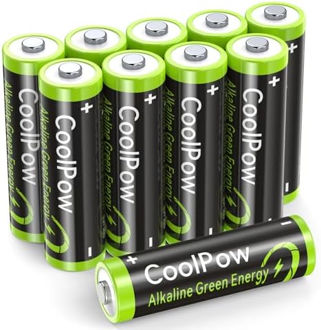Baterías Alcalinas Coolpow PowerPro 1.5V AA【Paquete de 10】, Duraderas para Dispositivos del Hogar, 10 Años de Vida Útil y Diseño Antifugas - imagen 1