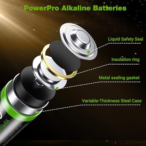 Baterías Alcalinas Coolpow PowerPro 1.5V AA【Paquete de 10】, Duraderas para Dispositivos del Hogar, 10 Años de Vida Útil y Diseño Antifugas - imagen 3