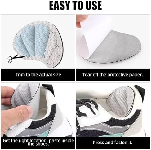 Adullpony Almohadillas Antideslizantes para Zapatos - Rellenos para Calzado Grande para Mujeres y Hombres - 4 Pares de Inserciones para Tacones, - imagen 5
