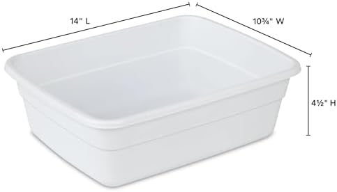 Tinas de Plástico para Lavado y Baño de Pies - Cubeta de 8 Qt - Paquete de 2 - Alta Resistencia - Ideal para Lavado y Almacenamiento (Blanco) - imagen 3