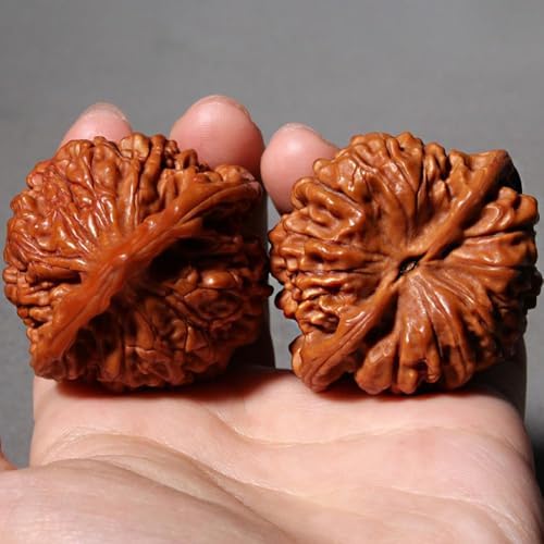 Pelotas de Masaje de Nueces Wenwan Naturales | 1 Par de 1.8 Nueces Chinas para Alivio del Estrés y Ansiedad | Pelotas de Reflexología para Terapia de - imagen 5