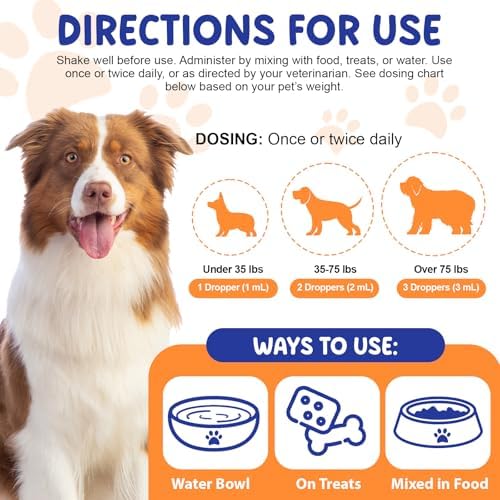 Colágeno Líquido para Perros 60ml, Gotas para Articulaciones, Piel y Pelaje, Suplemento para Alivio de Piel Irritada y Salud Digestiva, Sabor a Tocino - imagen 4