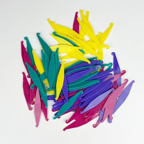 Maoerdental 100 Piezas de Herramientas de Colocación de Bandas de Goma Elásticas para Frenos, Colores, Plásticos Desechables para Ortodoncia - imagen 2