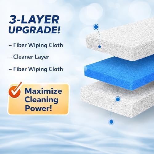 Recargas para Varita de Baño 10 Piezas, Compatibles con Clorox Wand y la Mayoría de Mangos Estándar | Recargas Desechables para Limpiar Inodoros | - imagen 2