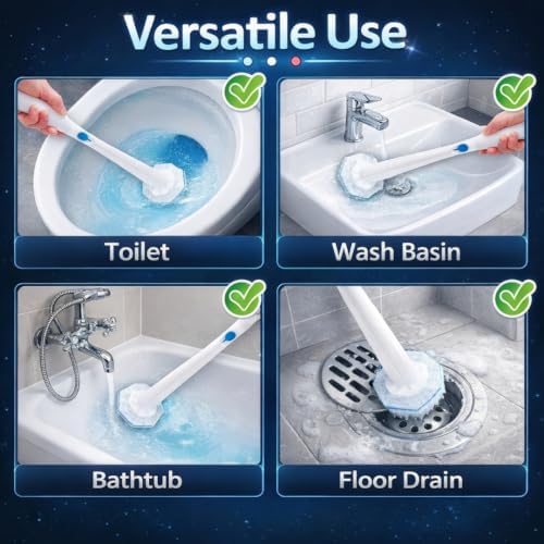 Recargas para Varita de Baño 10 Piezas, Compatibles con Clorox Wand y la Mayoría de Mangos Estándar | Recargas Desechables para Limpiar Inodoros | - imagen 3