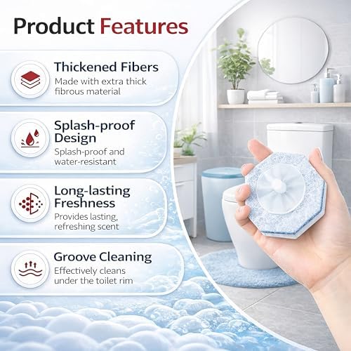 Recargas para Varita de Baño 10 Piezas, Compatibles con Clorox Wand y la Mayoría de Mangos Estándar | Recargas Desechables para Limpiar Inodoros | - imagen 4