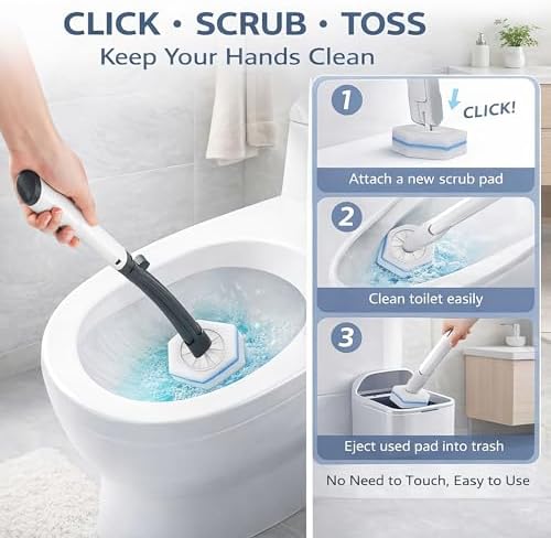 Recargas para Varita de Baño 10 Piezas, Compatibles con Clorox Wand y la Mayoría de Mangos Estándar | Recargas Desechables para Limpiar Inodoros | - imagen 5