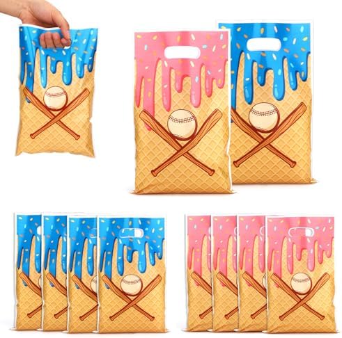 50 Piezas de Bolsas de Regalo de Béisbol para Helados, Bolsas de Fiesta con Asas para Dulces y Snacks, Decoración para Cumpleaños y Celebraciones - imagen 1