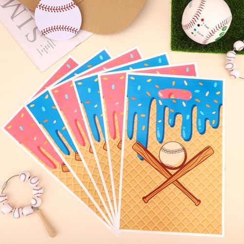 50 Piezas de Bolsas de Regalo de Béisbol para Helados, Bolsas de Fiesta con Asas para Dulces y Snacks, Decoración para Cumpleaños y Celebraciones - imagen 3