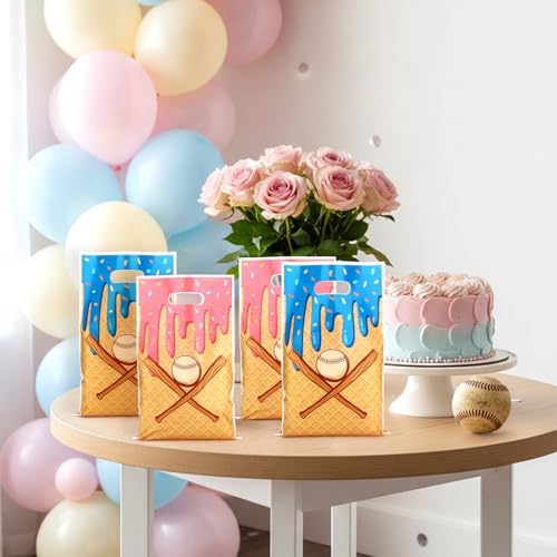 50 Piezas de Bolsas de Regalo de Béisbol para Helados, Bolsas de Fiesta con Asas para Dulces y Snacks, Decoración para Cumpleaños y Celebraciones - imagen 7