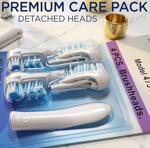 Cabezales de cepillo de dientes de repuesto Ellexmoving Sensitive compatibles con Oral B Cross Action Power 4732 3733 4734, recambios de cepillo - imagen 2