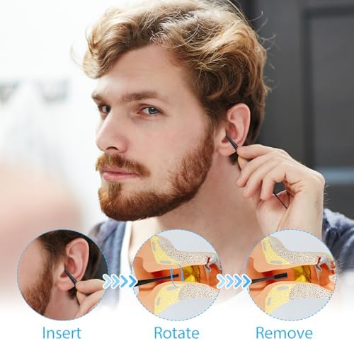 Oruola Juego de 9 Herramientas de Silicona para Remover Cerumen, Herramienta Reutilizable en Espiral con Cepillo de Limpieza para Adultos y Niños - imagen 2