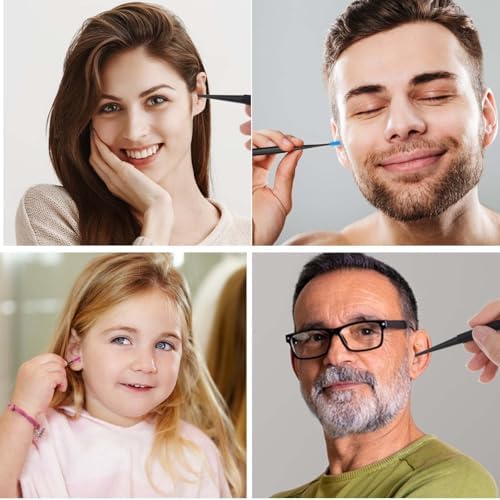 Oruola Juego de 9 Herramientas de Silicona para Remover Cerumen, Herramienta Reutilizable en Espiral con Cepillo de Limpieza para Adultos y Niños - imagen 6