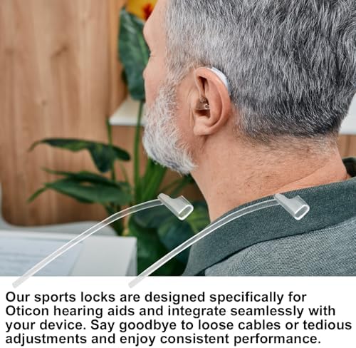 4 Piezas de Bloqueo Deportivo para Audífonos Oticon 85dB, Fijación Segura de Agarre para Reemplazo de Accesorios y Suministros Oticon (Transparente) - imagen 7