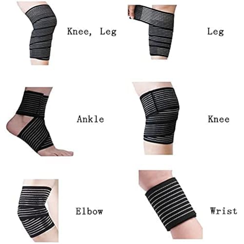 Faja de Compresión Elástica Extra Larga VBQFDPH para Rodillas, Soporte para Fasciitis Plantar, Dolor Articular, Deportes y Ejercicio - imagen 2