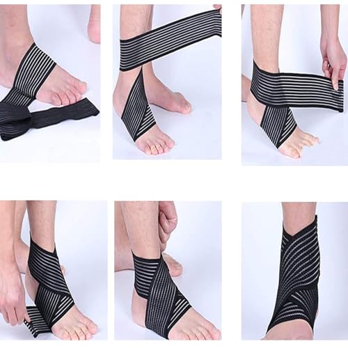 Faja de Compresión Elástica Extra Larga VBQFDPH para Rodillas, Soporte para Fasciitis Plantar, Dolor Articular, Deportes y Ejercicio - imagen 4