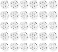 30 Piezas de Pantallas de Vidrio Borosilicato para Pipas y Cuencos, Filtros de Vidrio con 7 Agujeros en Panal, 8mm - imagen 1