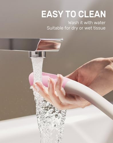 Herramienta para Limpiar el Trasero Hovluz, Ayuda para el Baño de 15.7 para Personas con Discapacidad, Ancianos, Sobrepeso y Embarazadas, Color Rosa - imagen 4