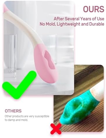 Herramienta para Limpiar el Trasero Hovluz, Ayuda para el Baño de 15.7 para Personas con Discapacidad, Ancianos, Sobrepeso y Embarazadas, Color Rosa - imagen 6