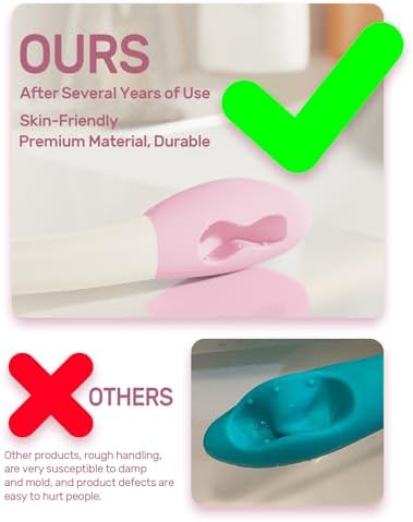 Herramienta para Limpiar el Trasero Hovluz, Ayuda para el Baño de 15.7 para Personas con Discapacidad, Ancianos, Sobrepeso y Embarazadas, Color Rosa - imagen 7