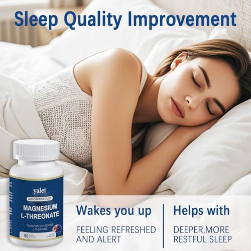 Magnesio L-Treonato 2,000mg y Magnesio Glicinato 400mg | 90 Cápsulas Vegetarianas | Salud Muscular, Mejora del Sueño y Salud Cognitiva | Alta - imagen 3