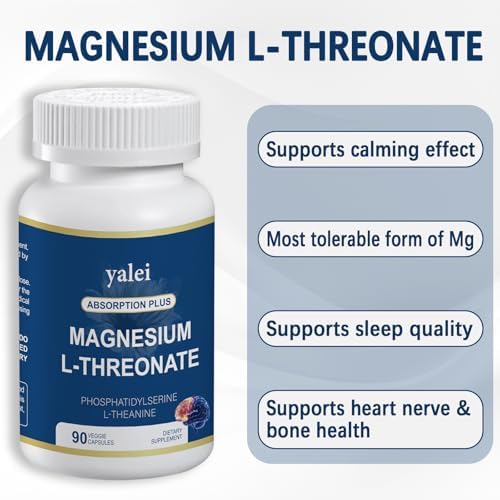 Magnesio L-Treonato 2,000mg y Magnesio Glicinato 400mg | 90 Cápsulas Vegetarianas | Salud Muscular, Mejora del Sueño y Salud Cognitiva | Alta - imagen 4