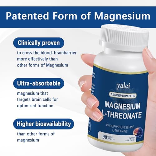 Magnesio L-Treonato 2,000mg y Magnesio Glicinato 400mg | 90 Cápsulas Vegetarianas | Salud Muscular, Mejora del Sueño y Salud Cognitiva | Alta - imagen 6