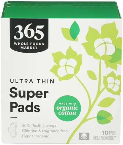 365 by Whole Foods Market, Toallas Ultra Finas, Hechas con Algodón Orgánico, Super, 10 piezas - imagen 1
