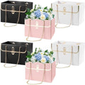 BQMEZRNUS 6 Pzs de Bolsas de Papel para Regalo con Cadena Metálica, Caja de Almacenamiento para Ramo, Bolsa Portátil para Bodas y Ocasiones Especiales - imagen 1