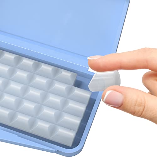 Paquete de 10 Ceras para Frenos - Cera Dental para Frenos y Alineadores, 50 Tiras de Cera Ortodóntica Premium - Blanca - imagen 2