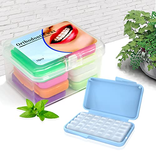 Paquete de 10 Ceras para Frenos - Cera Dental para Frenos y Alineadores, 50 Tiras de Cera Ortodóntica Premium - Blanca - imagen 5
