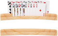 Soporte de Cartas de Madera ZUFECY, Paquete de 2, 2 Capas para 50+ Cartas de Poker, Madera de Pino Sólido con Acabado Natural, Ideal para Noches de - imagen 1