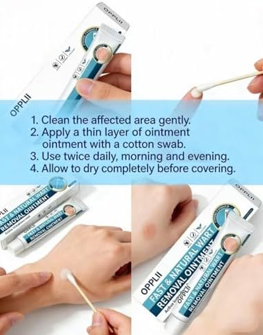 Ungüento para eliminar verrugas opplii con 17% de ácido salicílico – Crema de fuerza extra para verrugas plantares, comunes y planas en manos y pies - imagen 4