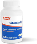 Rugby Vitamina D3 5,000 IU (125 mcg) - Suplemento Dietético para Huesos, Dientes y Salud Inmunológica, 100 Cápsulas - imagen 1