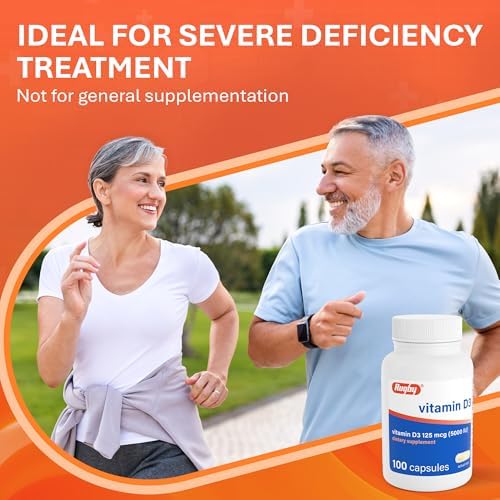 Rugby Vitamina D3 5,000 IU (125 mcg) - Suplemento Dietético para Huesos, Dientes y Salud Inmunológica, 100 Cápsulas - imagen 5