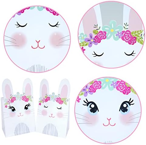 Paquete de 20 Bolsas de Regalo de Conejito de Pascua WEEPA - Bolsas de Papel para Dulces y Fiestas de Cumpleaños - imagen 3