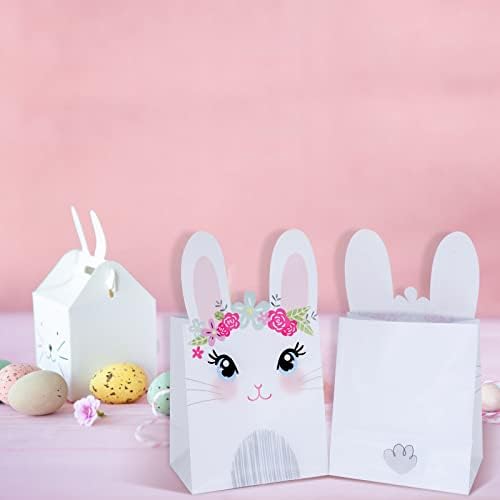 Paquete de 20 Bolsas de Regalo de Conejito de Pascua WEEPA - Bolsas de Papel para Dulces y Fiestas de Cumpleaños - imagen 5