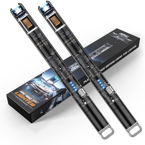 Encendedores Eléctricos KTEBO® 2 Piezas - Ligeros de Plasma Recargables USB de 7.4 Pulgadas, a Prueba de Viento para Velas Aromáticas, Parrilla y - imagen 7