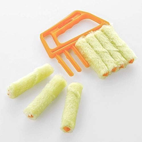Herramienta Limpiadora de Persianas, Cepillo Mini para Persianas, Cepillo de Polvo para Persianas Venecianas, Amarillo S7 - imagen 6